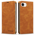 FORWENW Fantasy Series for iPhone 17e / 16e Case Skin-Touch Leather Magnetic Absorption Phone Cover