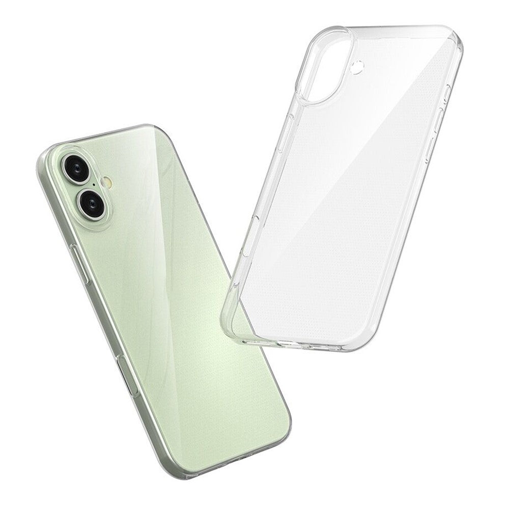 iPhone 16 Plus-skal Transparent TPU-skal med reptåligt skal