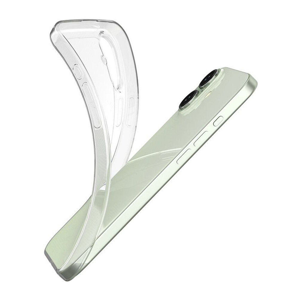 iPhone 16 Plus-skal Transparent TPU-skal med reptåligt skal