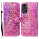 Til Samsung Galaxy M55 5G / C55 5G / F55 5G Etui Dazzling Flower Magnetisk Lås Lædercover