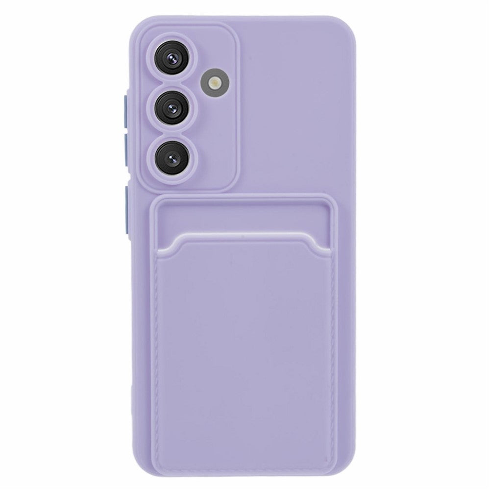 For Samsung Galaxy A55 5G Case Card Slot Anti-Scratch Soft TPU Phone Back Cover