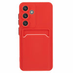 For Samsung Galaxy A55 5G Case Card Slot Anti-Scratch Soft TPU Phone Back Cover