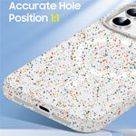 For iPhone 12 / 12 Pro Case Colorful Spots Matte Hard PC Magnetic Phone Cover