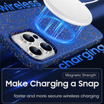 For iPhone 12 / 12 Pro Case Colorful Spots Matte Hard PC Magnetic Phone Cover