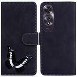 For Oppo A60 4G Case Butterfly Printed PU Leather Stand Function Phone Cover