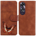 For Oppo A60 4G Case Butterfly Printed PU Leather Stand Function Phone Cover
