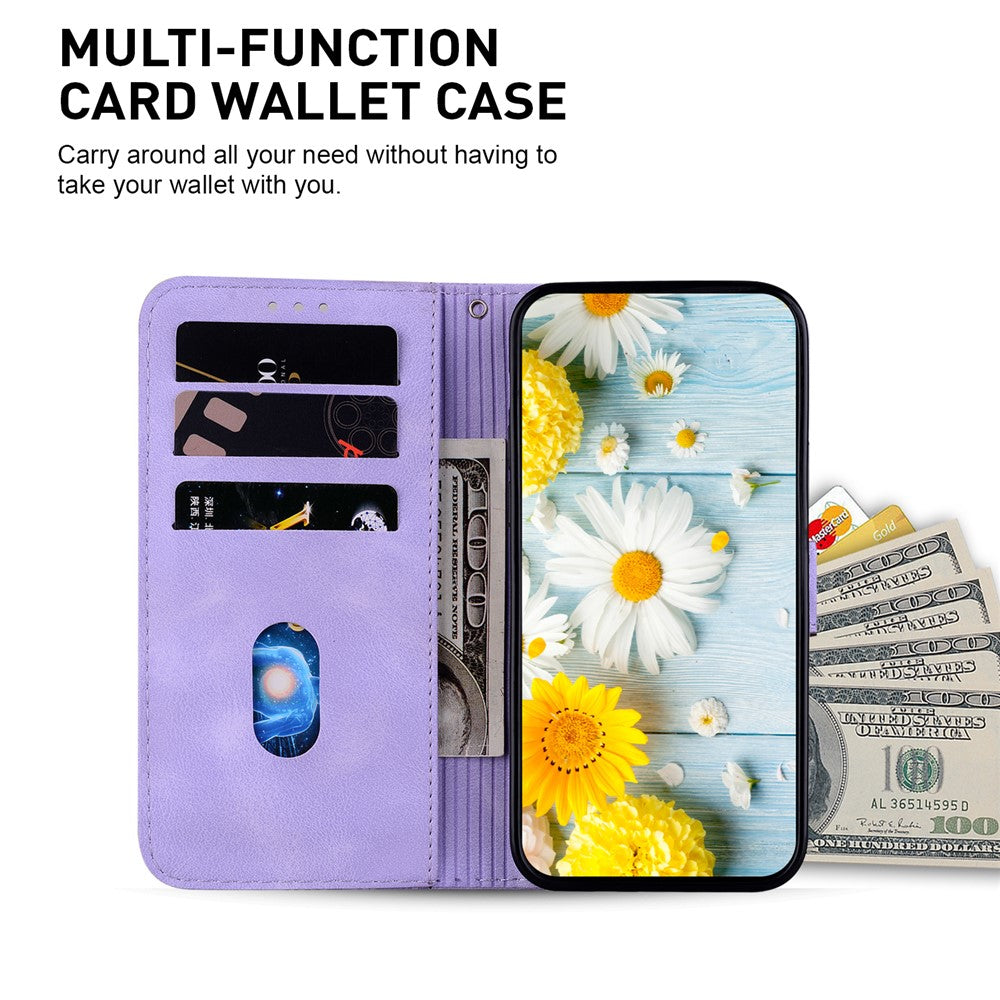 For Oppo A60 4G Case Wallet Floral Pattern PU Leather Magnetic Clasp Phone Cover