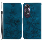 For Oppo A60 4G Case Wallet Floral Pattern PU Leather Magnetic Clasp Phone Cover
