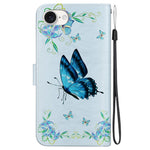 For iPhone 17th / 16th Case Pattern Print Scratch-Proof Leather Phone Cover with Wallet