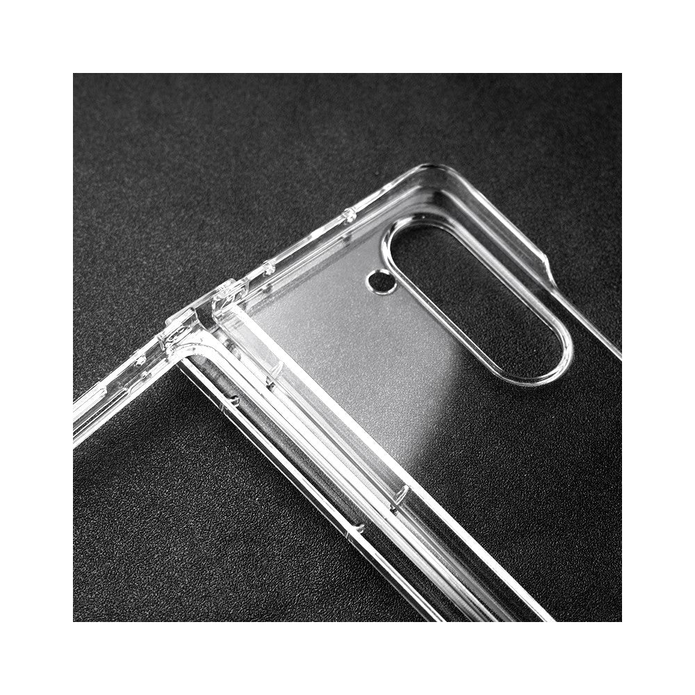 Til Samsung Galaxy Z Fold6 5G Gennemsigtigt Cover 3-delt Hårdt PC Anti-ridse Telefoncover