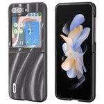 ABEEL Milky Way-serien til Samsung Galaxy Z Flip7 FE 5G / Z Flip6 5G, PU-lædermobilskal med PC-belægning