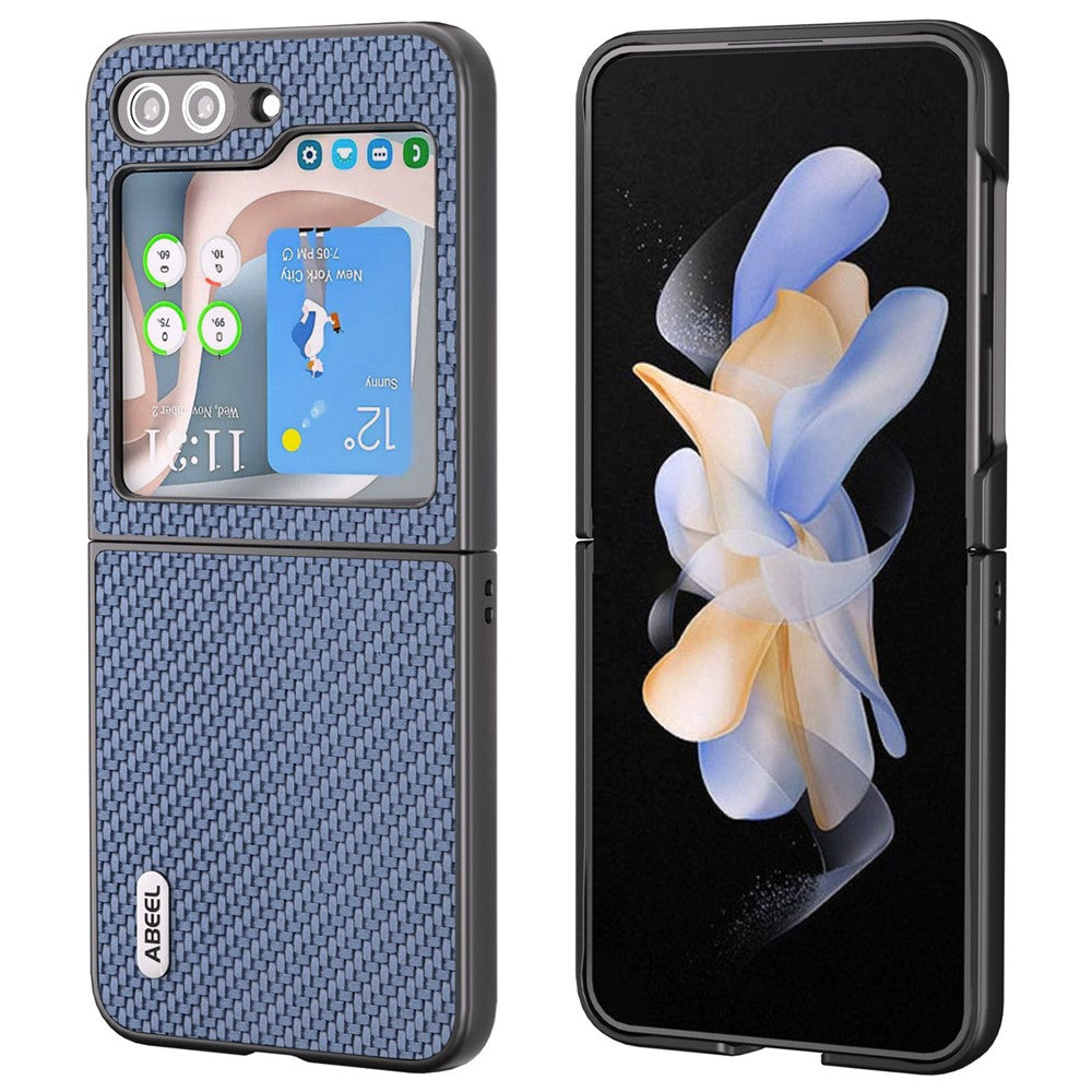 ABEEL For Samsung Galaxy Z Flip7 FE 5G / Z Flip6 5G Case Carbon Fiber Texture Phone Protective Cover