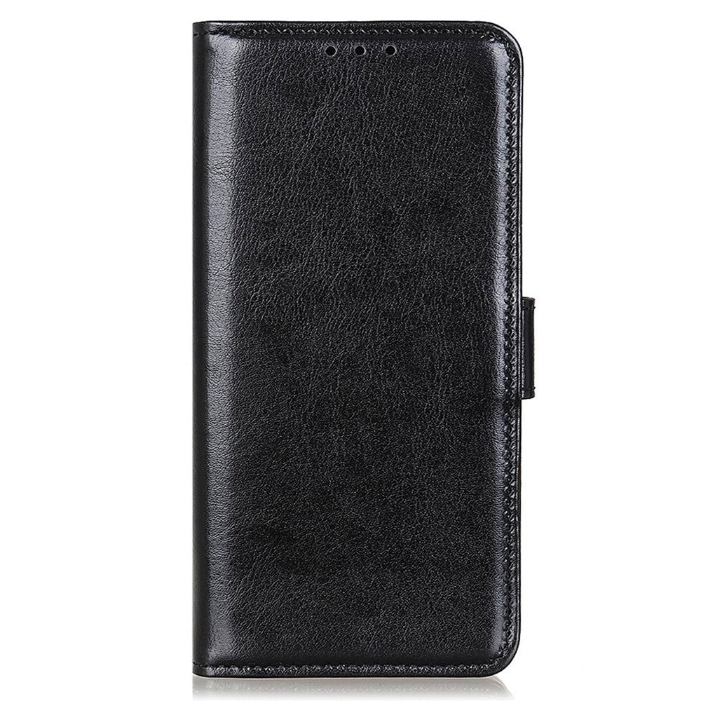 For iPhone 16 Plus Case PU Leather Wallet Phone Cover Crazy Horse Texture