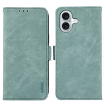 ABEEL For iPhone 16 Leather Case RFID Blocking Card Slots Wallet Phone Cover