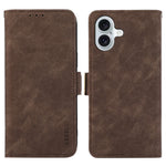 ABEEL For iPhone 16 Leather Case RFID Blocking Card Slots Wallet Phone Cover