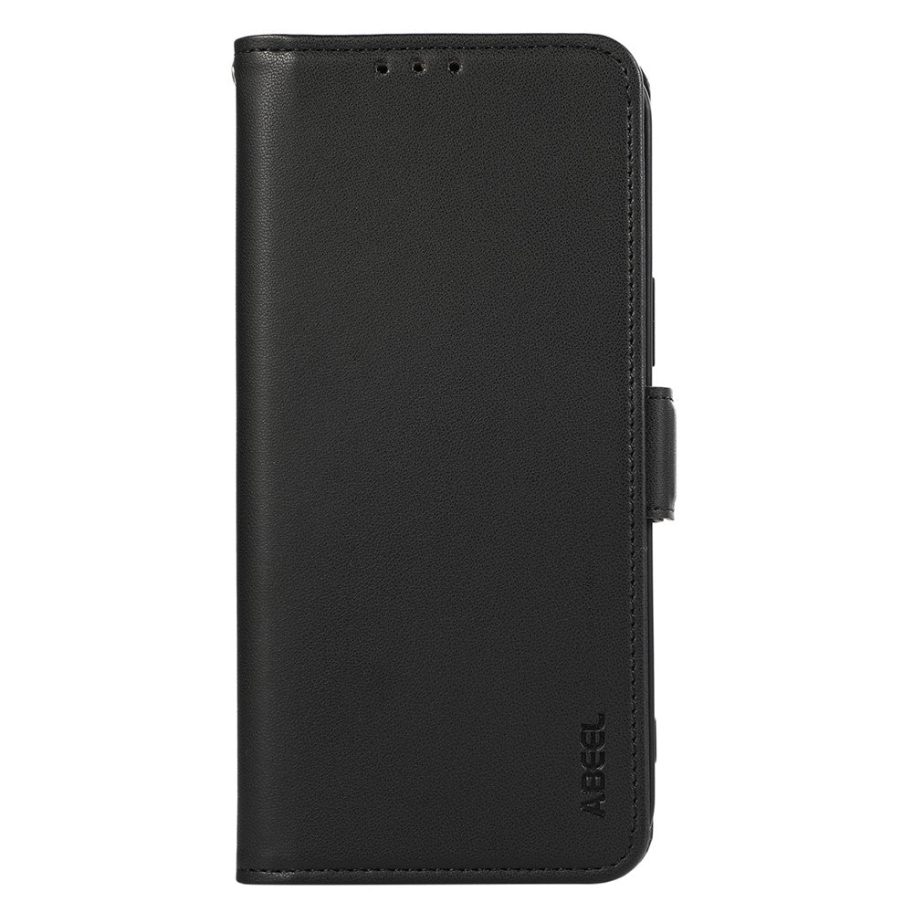ABEEL For iPhone 16 Pro Max Leather Case RFID Blocking Wallet Stand Phone Cover