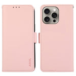 ABEEL For iPhone 16 Pro Max Leather Case RFID Blocking Wallet Stand Phone Cover