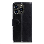 Til iPhone 16 Pro Max Pung Etui Crazy Horse Tekstur Læder Telefoncover
