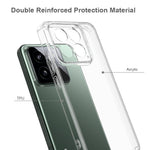 For Xiaomi 14 Case TPU+Acrylic Anti-Scratch Transaprent Protective Phone Cover