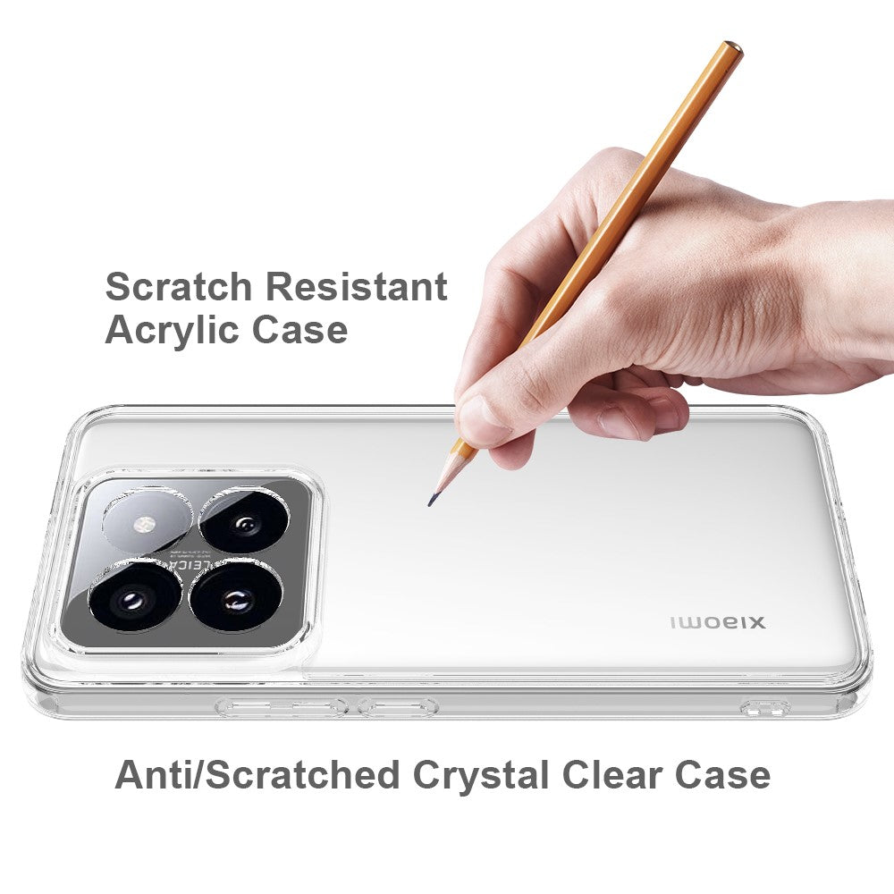 For Xiaomi 14 Pro Case TPU+Acrylic Scratch-proof Clear Mobile Phone Cover