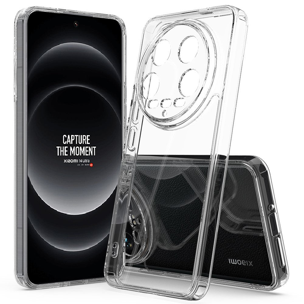 Xiaomi 14 Ultra-skal, reptåligt TPU+akryl transparent mobilskal