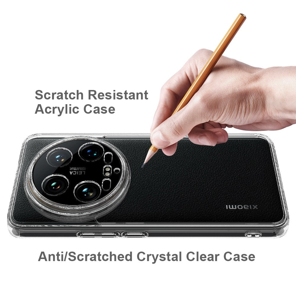 For Xiaomi 14 Ultra Case Anti-scratch TPU+Acrylic Transparent Phone Cover