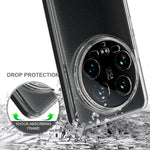 For Xiaomi 14 Ultra Case Anti-scratch TPU+Acrylic Transparent Phone Cover