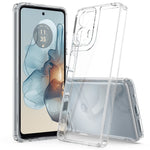 Til Motorola Moto G24 Power Gennemsigtigt Etui Ridsefast TPU+Akryl Bagside Telefoncover
