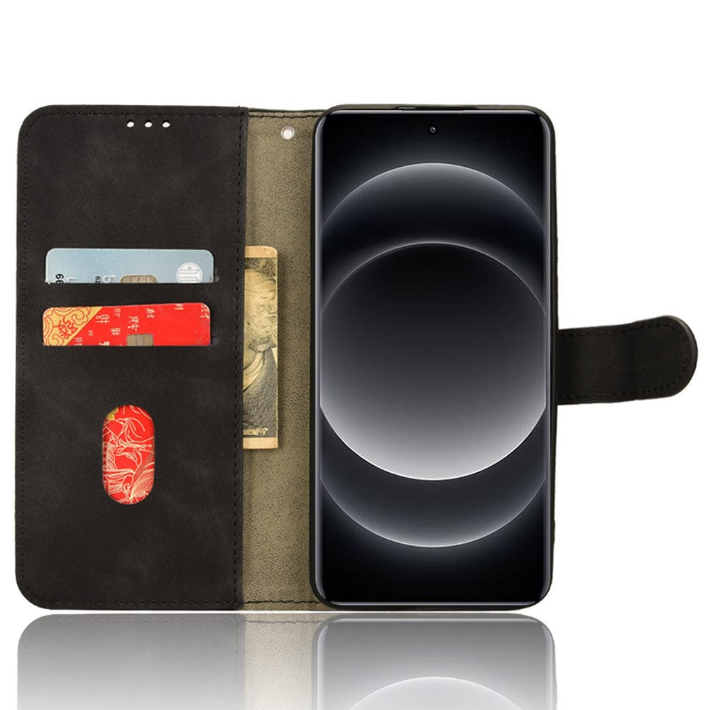 For Xiaomi 14 Ultra Case Magnetic PU Leather Phone Protective Shell Card Slots Wallet Phone Cover