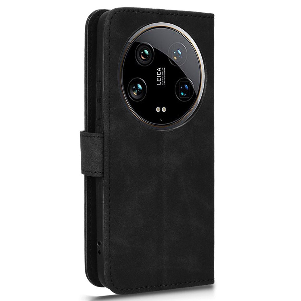 For Xiaomi 14 Ultra Case Magnetic PU Leather Phone Protective Shell Card Slots Wallet Phone Cover