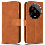For Xiaomi 14 Ultra Case Magnetic PU Leather Phone Protective Shell Card Slots Wallet Phone Cover