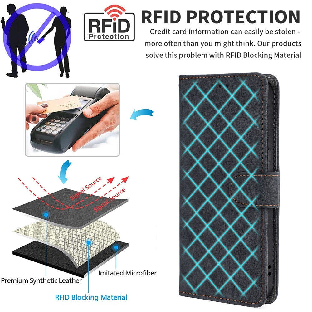 For Huawei Pura 70 Pro / Pura 70 Pro+ Case RFID Blocking Shockproof PU Leather Phone Cover