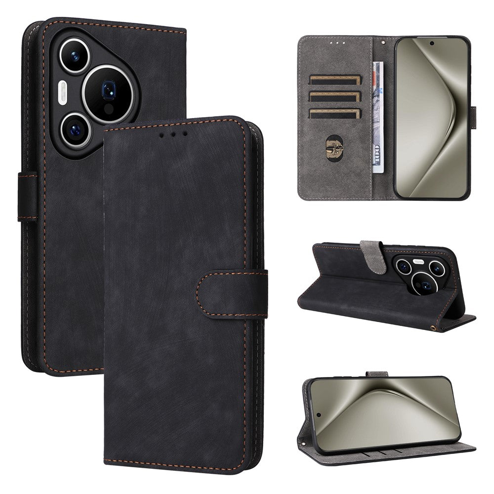 For Huawei Pura 70 Pro / Pura 70 Pro+ Case RFID Blocking Shockproof PU Leather Phone Cover