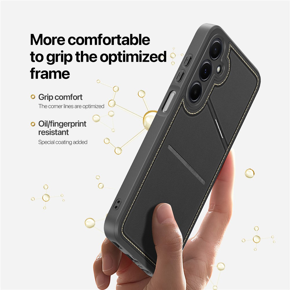 DUX DUCIS Rafi II-serie til Samsung Galaxy A15 4G / A15 5G Etui RFID-blokerende PU+TPU bagcover