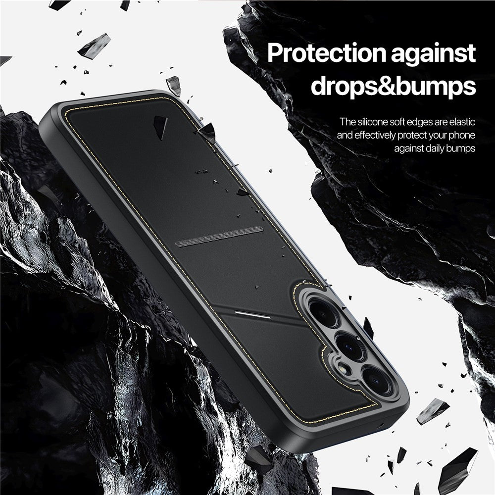 DUX DUCIS Rafi II-serie til Samsung Galaxy A15 4G / A15 5G Etui RFID-blokerende PU+TPU bagcover