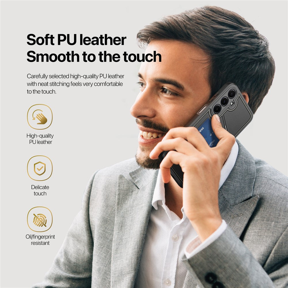 DUX DUCIS Rafi II-serie til Samsung Galaxy A15 4G / A15 5G Etui RFID-blokerende PU+TPU bagcover