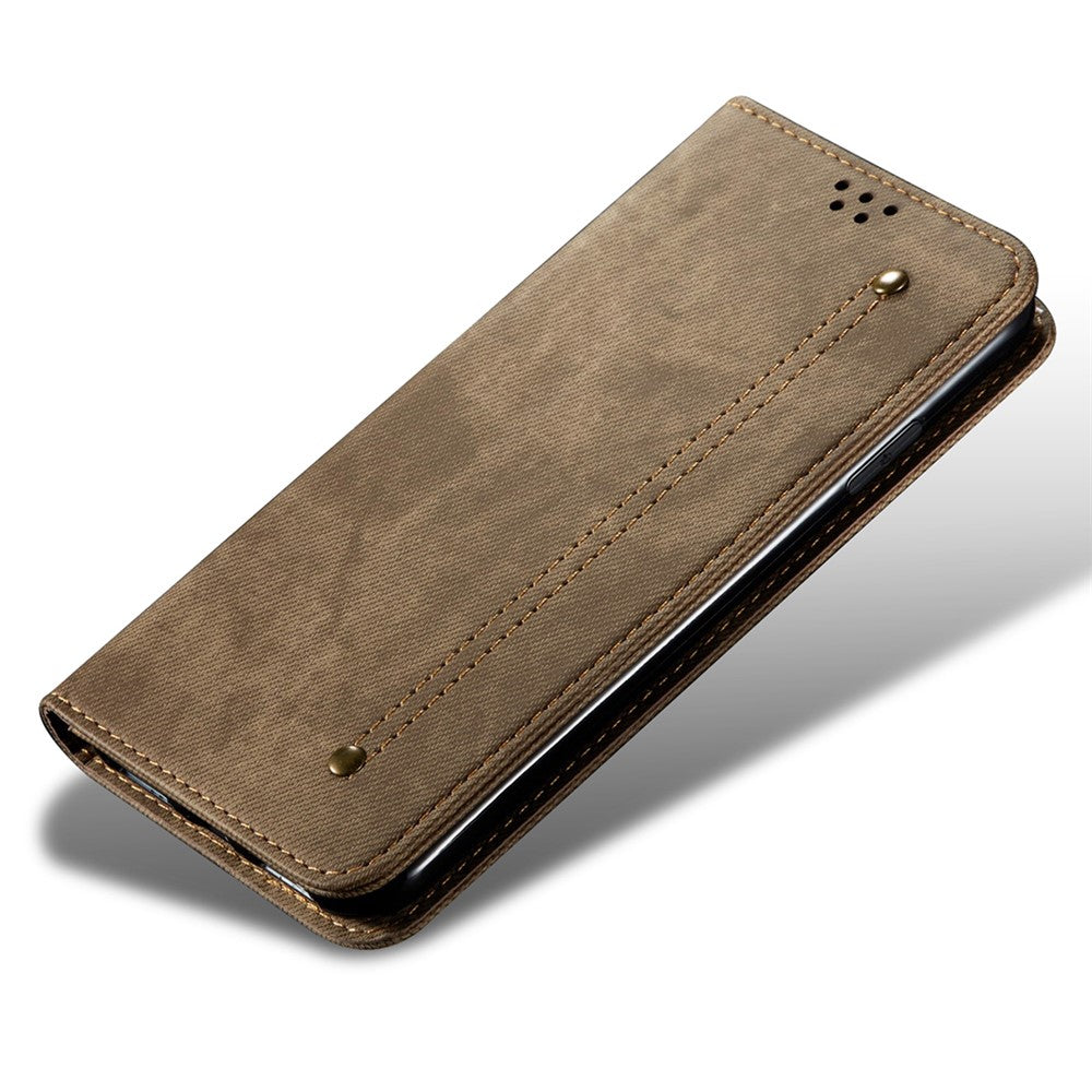 For Huawei Pura 70 Pro / Pura 70 Pro+ Case Leather Wallet Phone Cover Jeans Cloth Texture