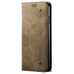 For Huawei Pura 70 Pro / Pura 70 Pro+ Case Leather Wallet Phone Cover Jeans Cloth Texture