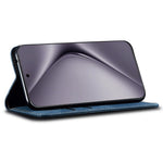 For Huawei Pura 70 Case Leather Wallet Phone Cover Jeans Cloth Texture