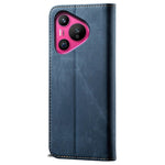 For Huawei Pura 70 Case Leather Wallet Phone Cover Jeans Cloth Texture