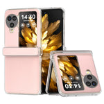For Oppo Find N3 Flip 5G Case Hinge Protection Leather+PC Clear Frame Phone Cover