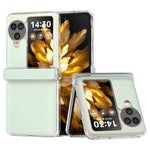 For Oppo Find N3 Flip 5G Case Hinge Protection Leather+PC Clear Frame Phone Cover