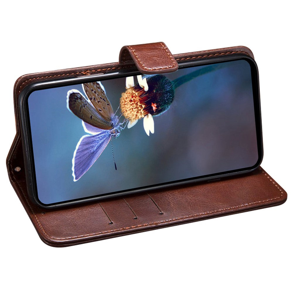 IDEWEI For Oppo A60 4G Case Wallet Leather Crazy Horse Texture Phone Cover