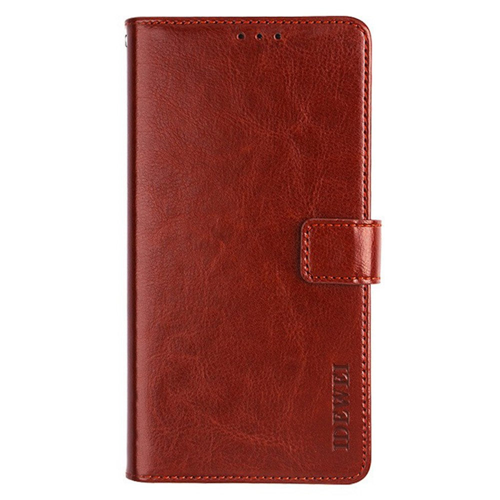 IDEWEI For Oppo A60 4G Case Wallet Leather Crazy Horse Texture Phone Cover