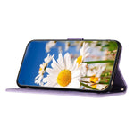 For Xiaomi Redmi Note 13 4G Case Printed Flower Pattern PU Leather Wallet Phone Cover