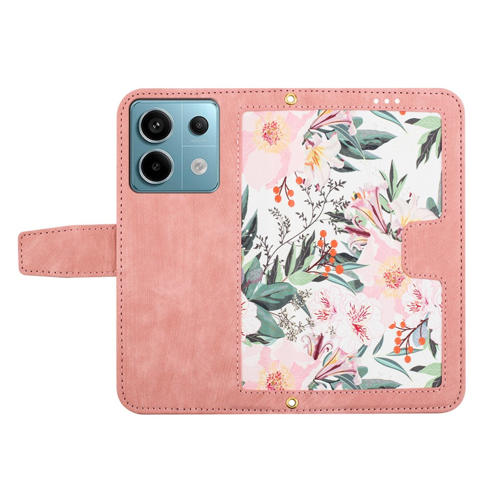 For Xiaomi Redmi Note 13 Pro 5G / Poco X6 5G Case Anti-Scratch PU Leather Phone Shell with Card Holder