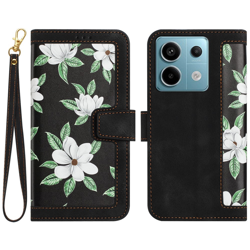 For Xiaomi Redmi Note 13 Pro 5G / Poco X6 5G Case Anti-Scratch PU Leather Phone Shell with Card Holder