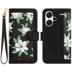 For Xiaomi Redmi Note 13 Pro+ 5G Case PU Leather Flower Pattern Wallet Style Flip Phone Cover