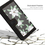 For Xiaomi Redmi Note 13 Pro+ 5G Case PU Leather Flower Pattern Wallet Style Flip Phone Cover