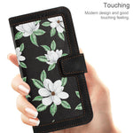 For Xiaomi Redmi Note 13 Pro+ 5G Case PU Leather Flower Pattern Wallet Style Flip Phone Cover
